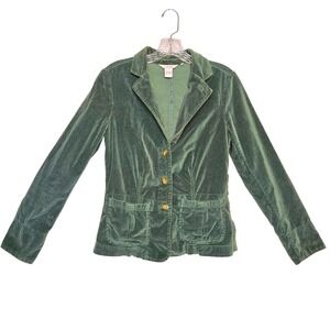 Sundance Dusty Green Velvet Blazer Jacket XS Whimsigoth Grunge Preppy Hipster